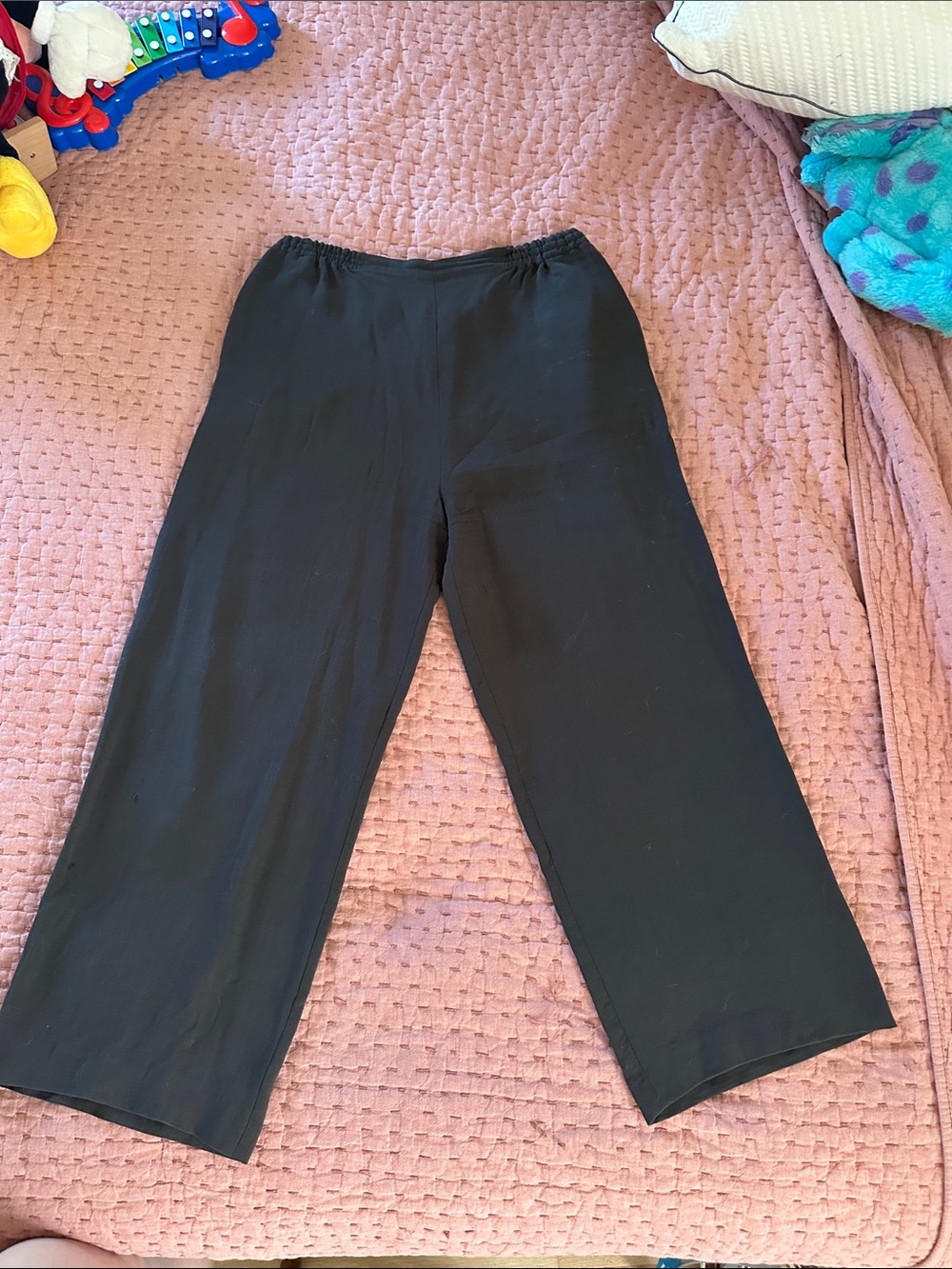 Dusan 100% light wool wide leg pants